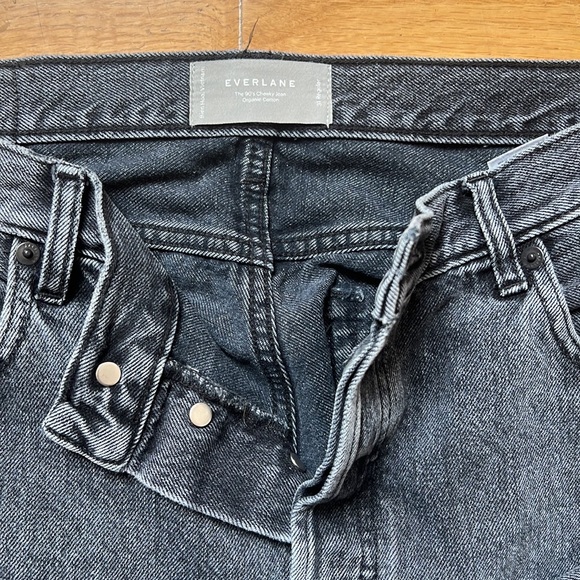 Everlane Women's Straight Leg Jeans - Dark Gray - Picture 2 of 6